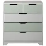 Livetastic KOMODA, borovice, bílá, pastelově zelená, šalvějově zelená, 82/92/41 cm