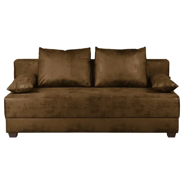 MID.YOU ROZKLÁDACÍ POHOVKA, textil, hnědá