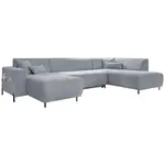 MID.YOU SEDACÍ SOUPRAVA, textil, světle šedá