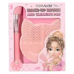 Top Model Make-up Brush and Cleaning Pad, 1x štětec, 1x čisticí podložka