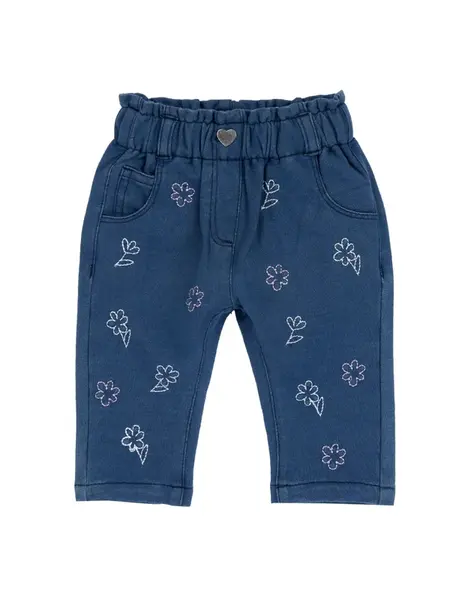 Chicco Nohavice  modrá denim / biela