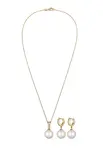ELLI Sada šperkov 'Perle'  zlatá / perlovo biela