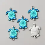Alloy Enamel Printed Connector Charms
