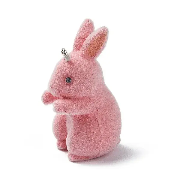 Flocky Opaque Resin Pendants