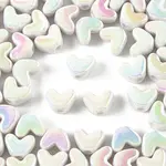 50Pcs UV Plating Opaque Acrylic Beads