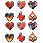 30Pcs 6 Styles Opaque Printed Acrylic Pendants