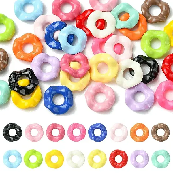 32Pcs 16 Colors Acrylic European Large Hole Beads