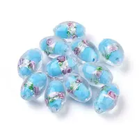 Handmade Silver Foil Glass Lampwork Beads