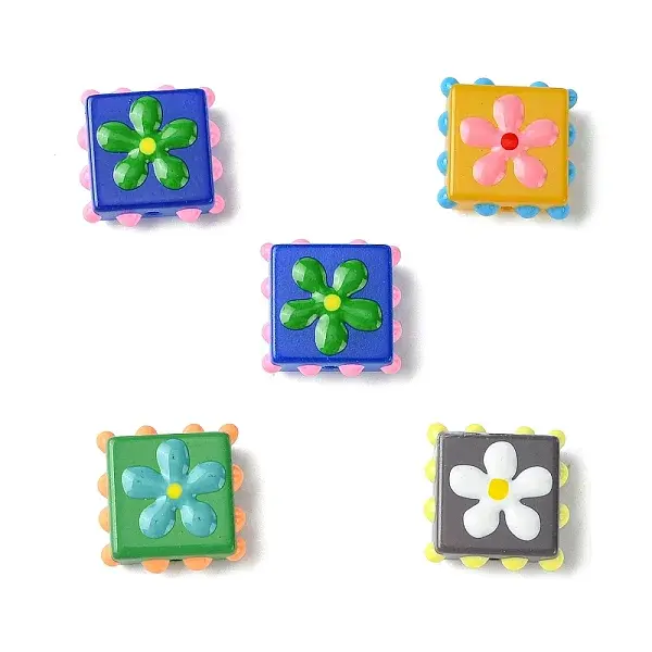 5Pcs Handmade Lampwork Enamel Beads