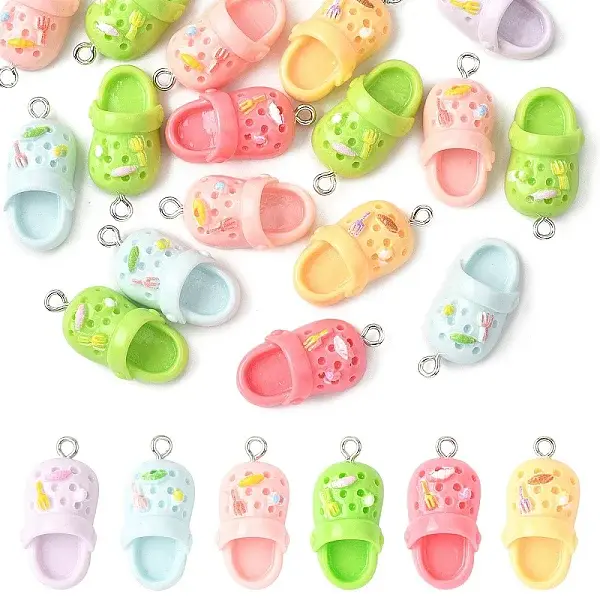 20Pcs Opaque Resin Pendants