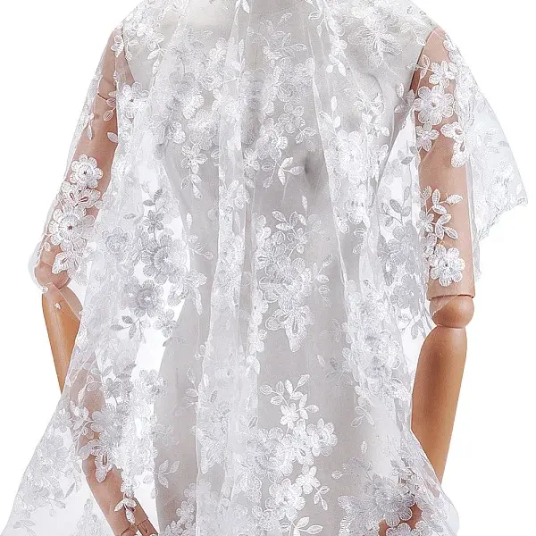 Polyester Mesh Lace Fabric