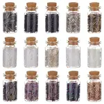 120g 15 Style Glass Bugle Beads