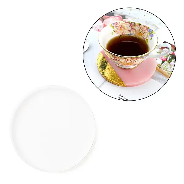 DIY Flat Round Cup Mat Silicone Molds
