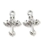 Brass Micro Pave Cubic Zirconia Charms