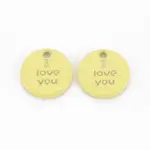 Spray Painted Alloy Charms for Valentine's Day