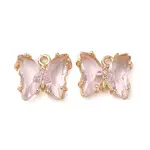 Brass with Glass Pendants