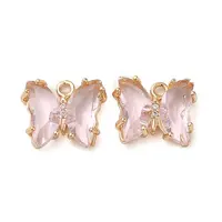 Brass with Glass Pendants