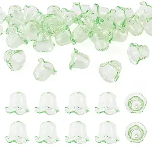 30Pcs Acrylic Bead Caps for Wind Chimes Making