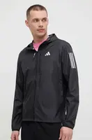 Běžecká bunda adidas Performance Own the Run černá barva, IN1483
