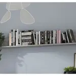 Nástěnná police Carlos, šedý beton, 150 cm