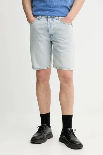 Džínové šortky Levi's pánské, modrá barva