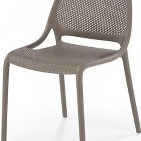 HALMAR Plastová židle K532 hnědá khaki
