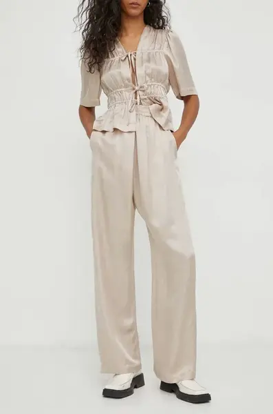 Kalhoty s příměsí lnu MUNTHE