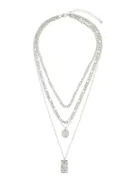 PIECES Retiazka 'PCOKIA'  strieborná