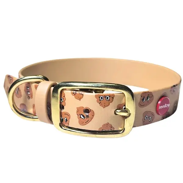 Reedog béžový obojek Hovínka | Obojek pro psy - XXXS