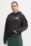 Mikina Billabong Snake Mantra dámská, černá barva, s kapucí, s potiskem, EBJSF00158