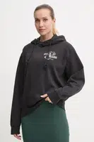 Mikina Billabong Snake Mantra dámská, černá barva, s kapucí, s potiskem, EBJSF00158