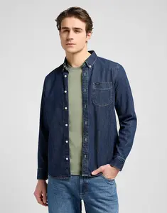 LEE Džínsová košeľa   BUTTON DOWN RINSE 112370702 Veľkosť: 4XL