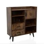 MID.YOU KOMODA, hnědá, černá, 80/90/30 cm