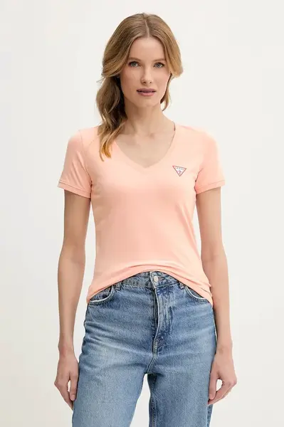 Tričko Guess oranžová barva