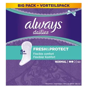 ALWAYS Fresh&Protect Normal Intímne vložky 60 ks