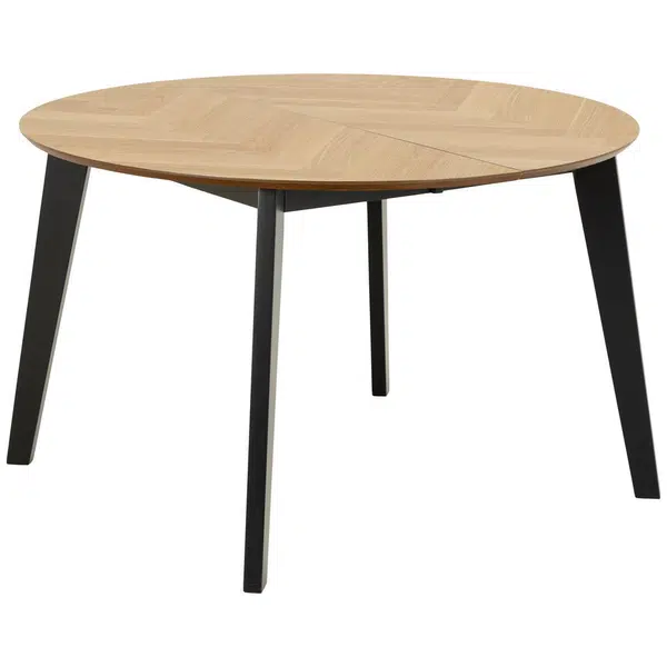MID.YOU JÍDELNÍ STŮL, černá, barvy dubu, 120/120/74,5 cm