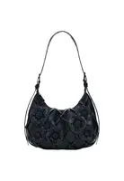 Čierna kabelka Desigual s kvetinovým vzorom