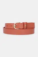 Kožený pásek Tommy Hilfiger dámský, béžová barva, AW0AW16836