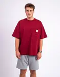 Tričko Carhartt WIP S/S Work Pocket T-Shirt Scarlet