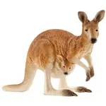 Schleich Klokan červená s mládětem