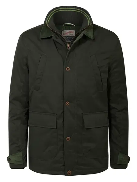 Petrol Industries Zimná bunda  tmavozelená / čierna
