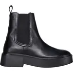 Tommy Hilfiger MINIMAL LEATHER CHELSEA LOGOTAPE Dámska členková obuv, čierna, veľkosť