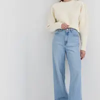 Svetr For Love & Lemons dámský, krémová barva,