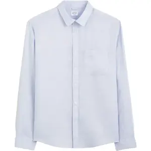 CELIO DAFLIX Pánska ľanová košeľa, svetlomodrá, veľkosť