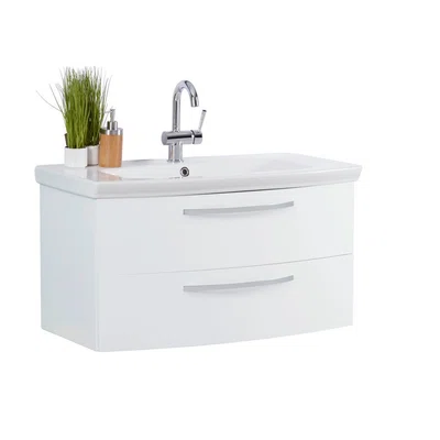 Stylife SKŘÍŇKA S UMYVADLEM, bílá, bílá, 90/50/50 cm