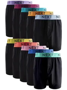 Next Boxerky  modrá / žltá / červená / čierna