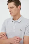 Bavlněné polo tričko Lacoste šedá barva, PH4012-001