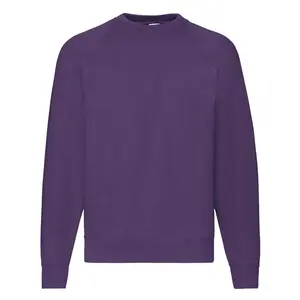 Fioletowa bluza męska Raglan Sweat Fruit of the Loom