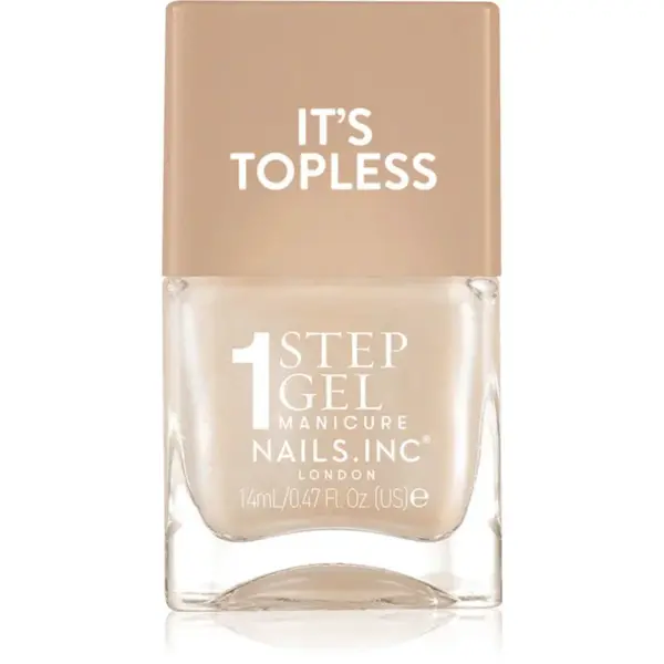 Nails Inc. It’s Topless gelový lak na nehty pro dlouhotrvající efekt odstín Demi 14 ml