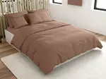 Bavlnené obliečky LUX hnedé hotelové vrecko Rozmer obliečky: 70 x 90 cm | 140 x 200 cm